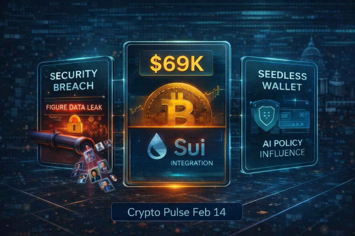 TokenToolHub's tweet image. 🚀Crypto Pulse Feb 14
Market tone: BTC is trying to stabilize around the ~$69K zone after a sharp drawdown, with flows and security headlines driving sentiment more than new narratives right now. 

Price and flow snapshot
Bitcoin (BTC): hovering around $69.8K, with a 24h range…