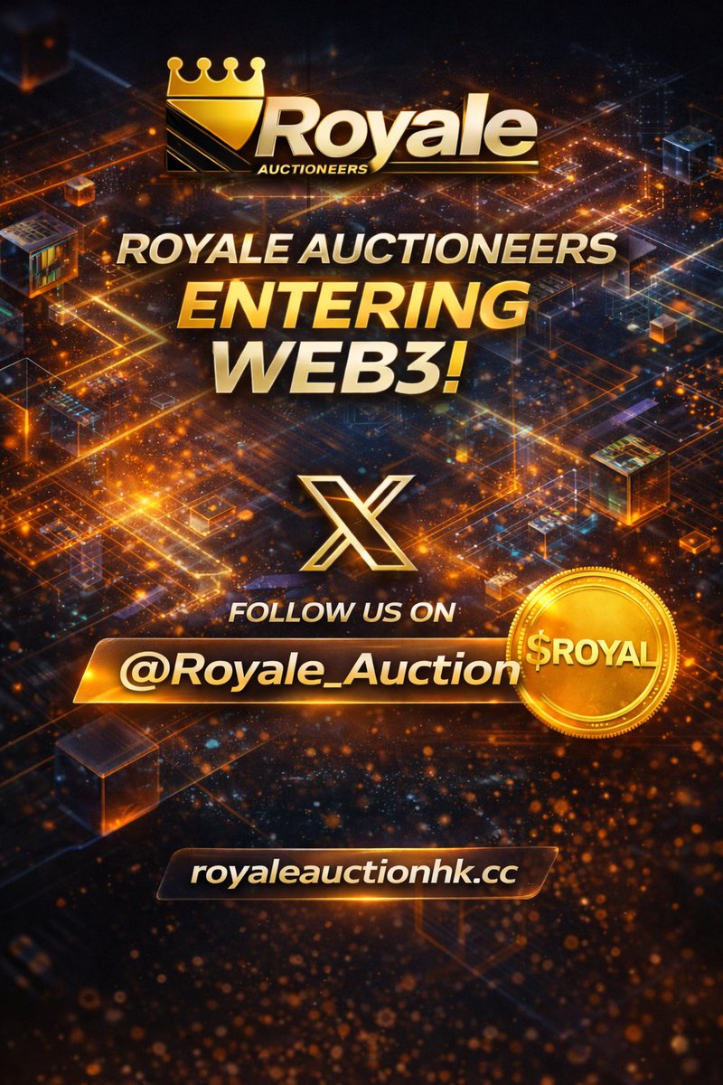 A new chapter begins. 
Royale Auctioneers is now in #Web3.
Real assets. Digital ownership. Global access. <a href="/Royale_Auction/">Royale</a>