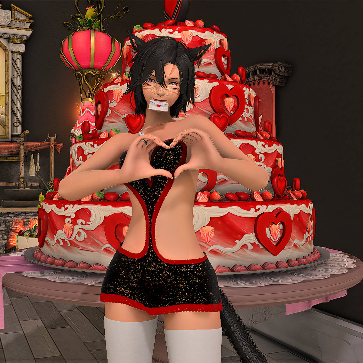 Happy Valentione's Day to all you beautiful people. I hope your day is as sweet as this cake looks like it would be 🍰💜🌹

#GPOSERS #FFXIVScreenshot #FFXIVDiabolos #FFXIVCrystal #FFXIVMiqote #KAOS