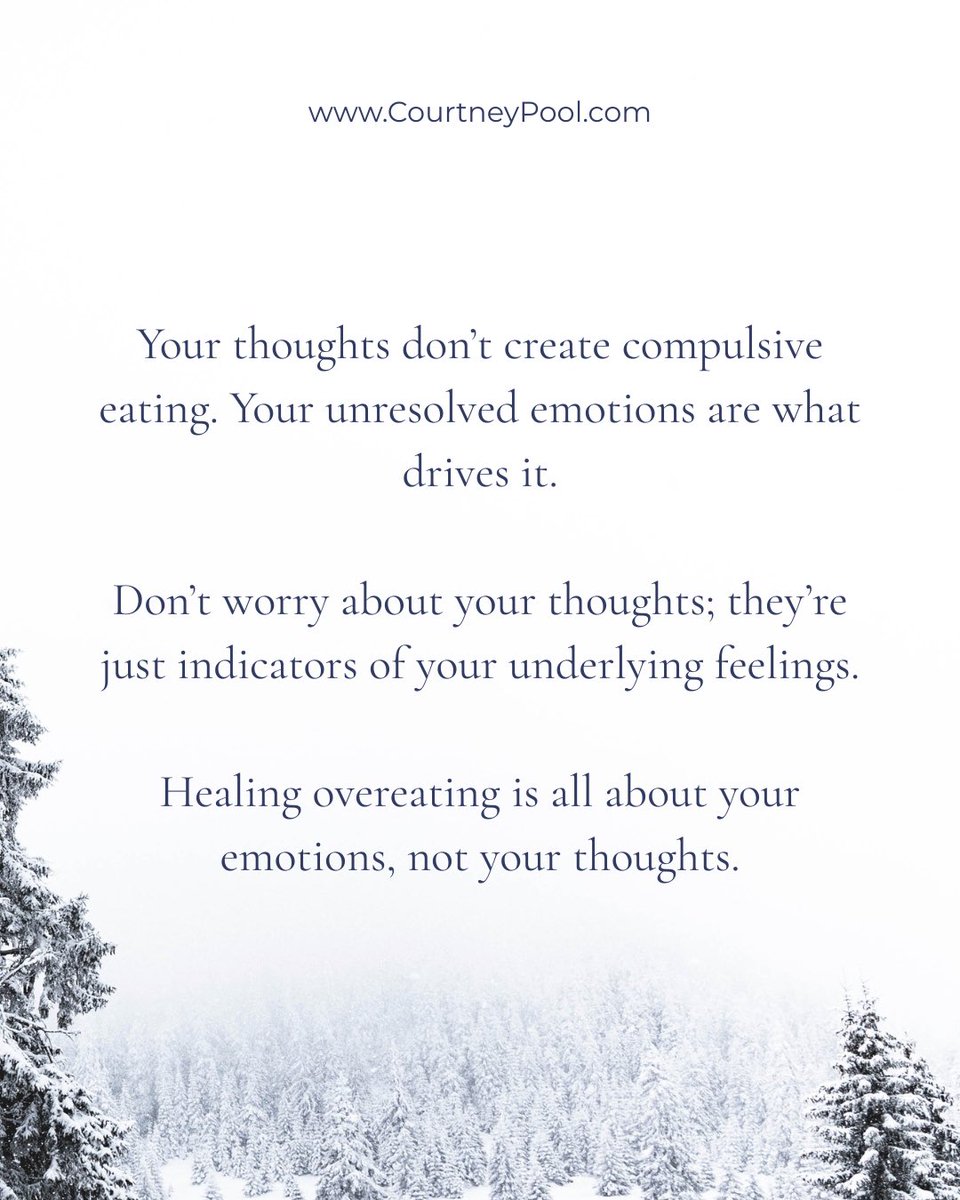 I used to be so worried about my thoughts. If they were "negative", wouldn't that create compulsive eating?

I believed, as many people do, that "negative" thoughts were the issue, the thing that needed to change. It’s not true!