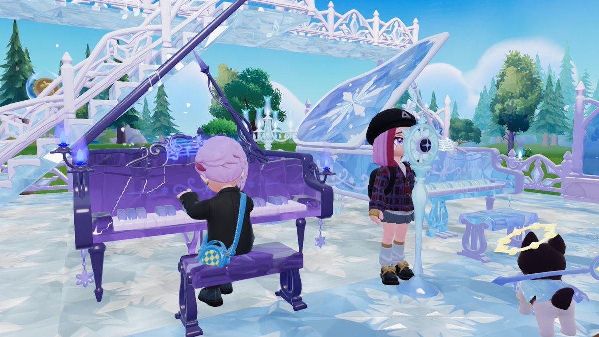 Snow_WhiteSky's tweet photo. エペモバやってた人達と
ここで会えるなんて嬉しすぎるの

マイクラ民　第五人格→建築好き
Sky  原神→星繋がり、演奏好き

沢山の人と出会えて楽しい
また遊ぼうね*ˊᵕˋ )ﾉｼ ﾟ.*・゜

#ハートピア 
#ハートピアスローライフ https://t.co/aPZMbQ7ixY