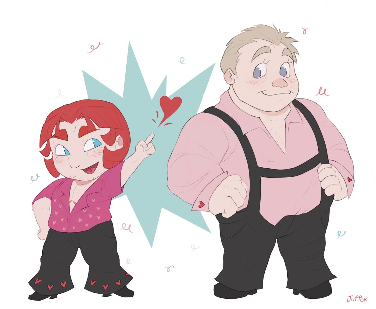 little draw about them on the occasion of valentine's day
+ my b-day 💌