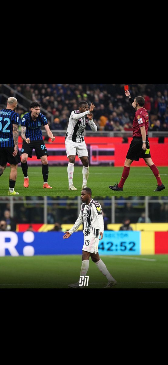 Questa è la copertina di questo campionato, del calcio italiano. Bastoni che esulta mi ricorda Materazzi che esultava con lo smoking bianco: vergognatevi! <a href="/FIGC/">FIGC</a> <a href="/AIA_it/">A.I.A.</a> campionato falsato