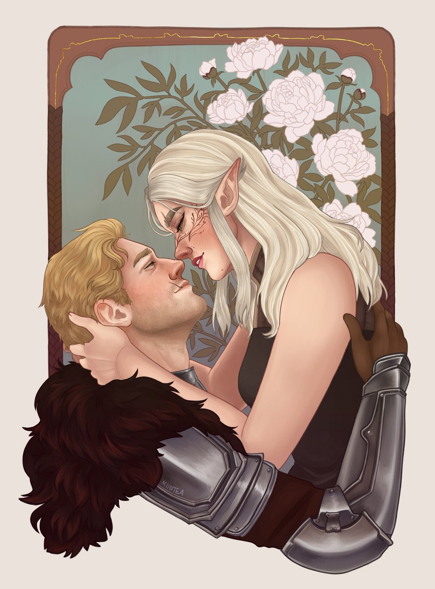_miintea_'s tweet photo. happy valentine's day!! 💗💗 i didn't get to draw anything new so here's one of my favourite things i made in 2024

[ #dragonage ] https://t.co/HWno5SClJa