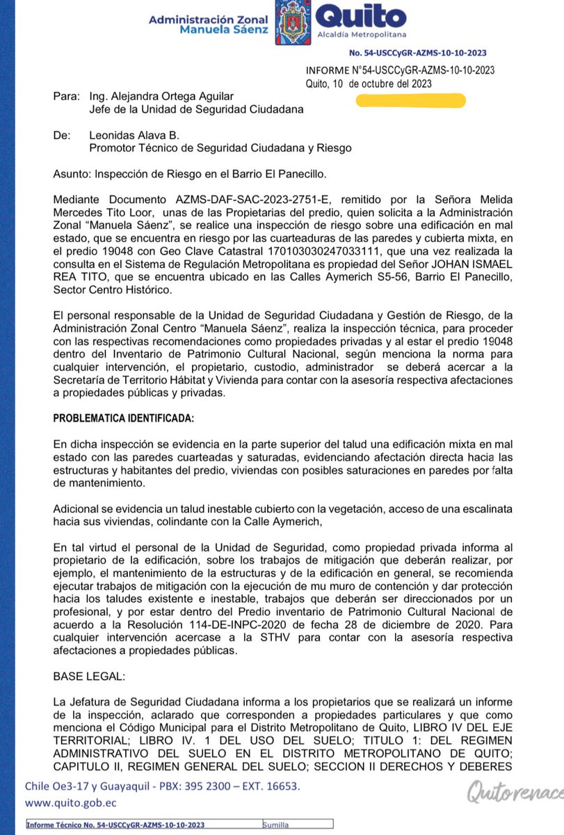 Secretaría de Seguridad y Gestión de Riesgos Quito tweet media