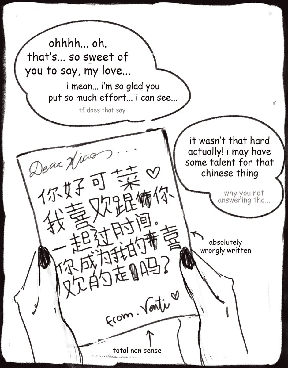 ineedatablet's tweet photo. gio's xiaoven headcanon #1

valentines day + chinese new year seemed like a whole opportunity for venti to prepare a little gift https://t.co/n7GEWOCNRB