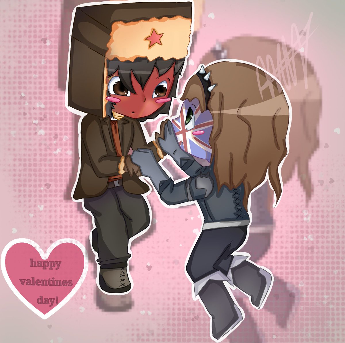 SovBritGooner67's tweet photo. SOVBRIT FOR VALENTINES DAY!!! #sovbrit #countryhumans https://t.co/df2MDQNUFw