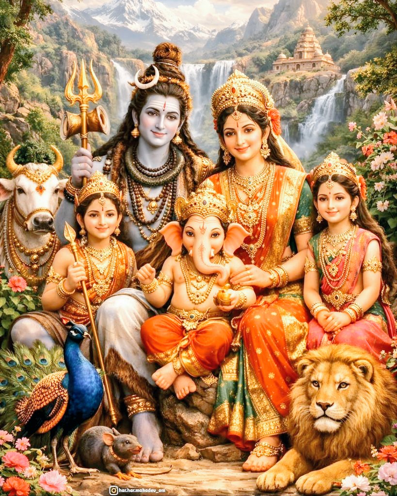 Best picture on x today , Shiv parivar❣️