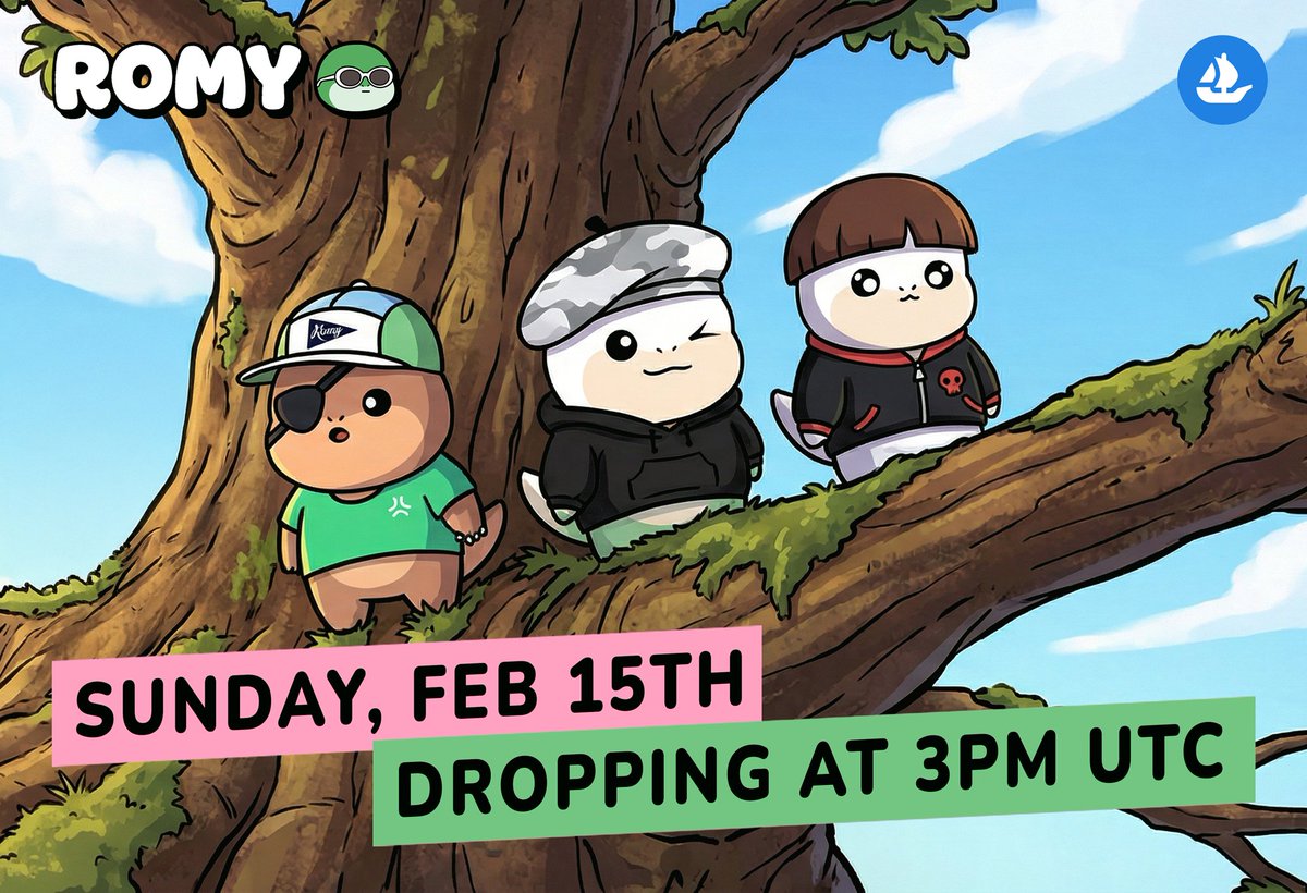 In case you missed the update earlier, the mint goes live in just over 10 hours on <a href="/opensea/">OpenSea</a>!

More info in the post below 👇
x.com/RomyNFTs/statu…