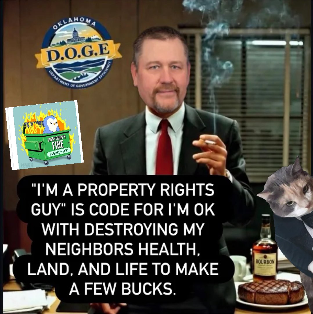OklahomaDOGE's tweet photo. Hey, #SenatorGrantGreen! Do the #GreenEnergyScam lobbyists cover Valentineβs Day Dinners π€
#GreenScam #WindTurbines #Humanure #SolarFields
#Lobbyists #SteakDinners
#GraftandCorruption #Agenda2030 #OperationPurgeOKRINOs2026 https://t.co/EDpKq24uSG
