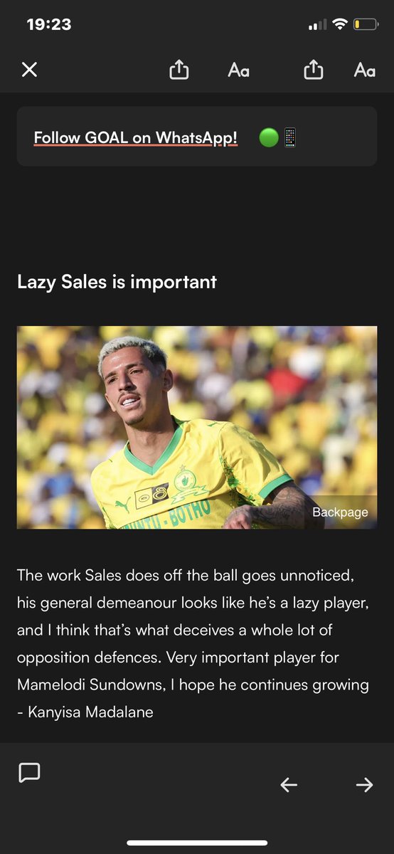 Post made it onto a Goal.com article.. 🙏