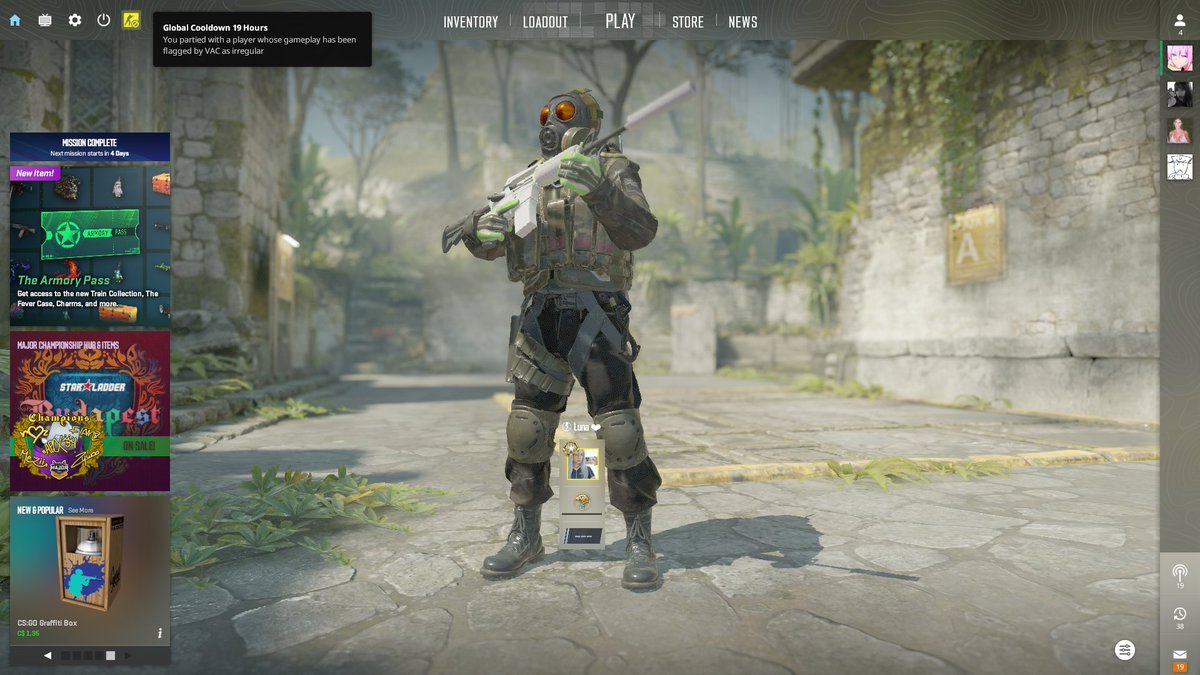 Imagine being me on Valentine’s Day: My boyfriend broke up with me, I was playing  duo in cs2 with a boy, I didn’t know  he was a cheater, thanks to that I got banned for 20 hours in cs2. Best Valentine’s Day no boyfriend and no cs2.