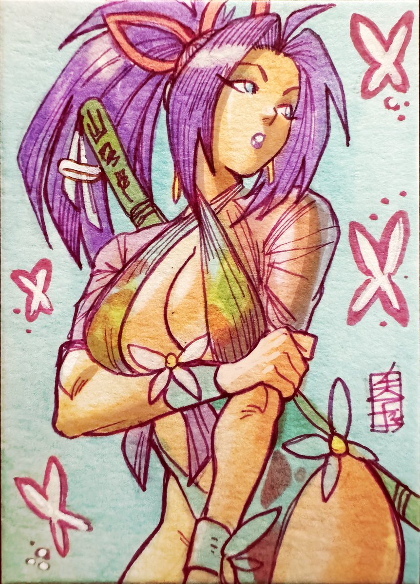 Marvel rivals Psylocke summer edition 
Ink an markers on card sized Bristol 

#xmen #psylocke #MarvelRivals #TradingCards