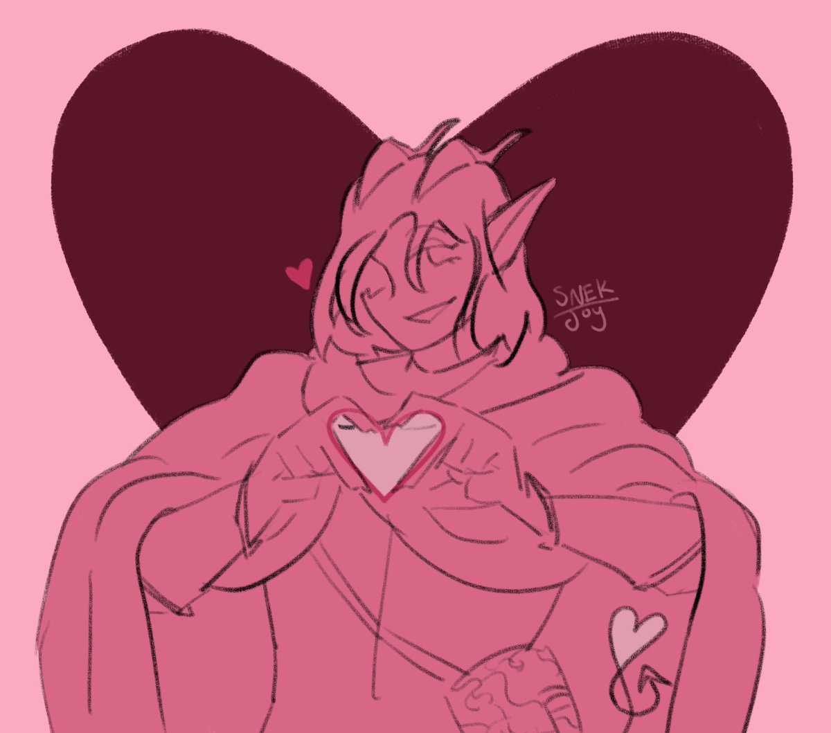It's valentines day!!!!!!! This is for the tiefling lovers #dnd5e #dndart #ocartist #originalcharacter