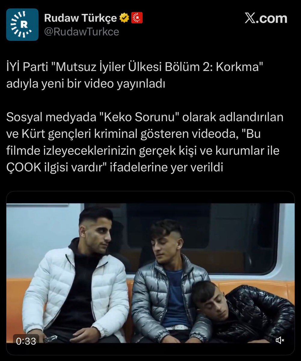 Rudaw, sokaklarda gasp, taciz/tecavüz yapan ve cinayet işleyen serserilerin Kürt olduğunu yazdı.