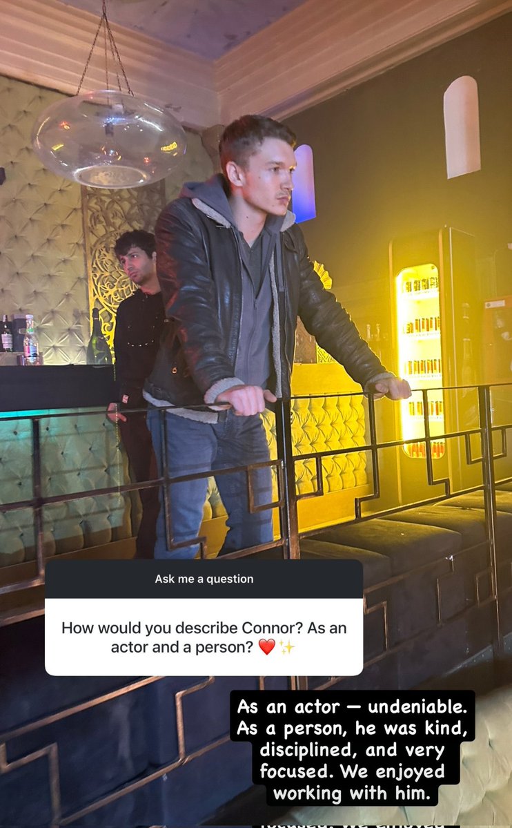 Connor Storrie behind the scenes for April X

aprilxmovie via instagram