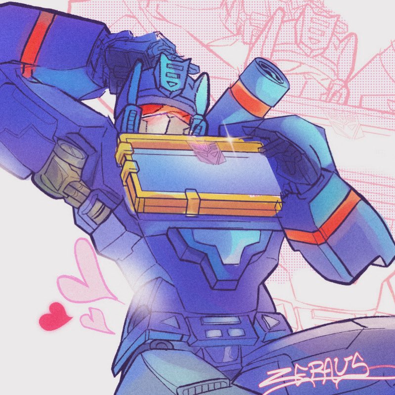zeraus_s's tweet image. little #soundwave sketch for valentines