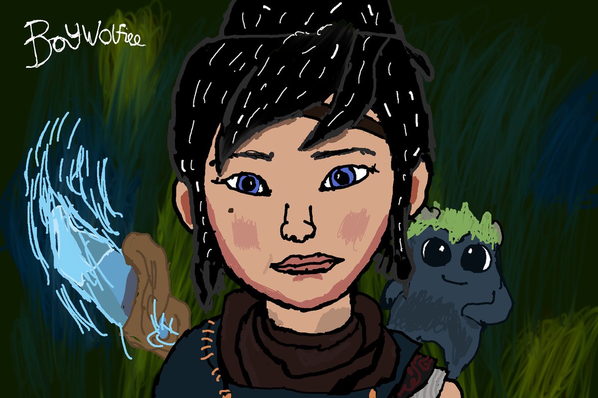 BoyWolfiee's tweet image. Kena and Rot #KenaScarsOfKosmora 😁