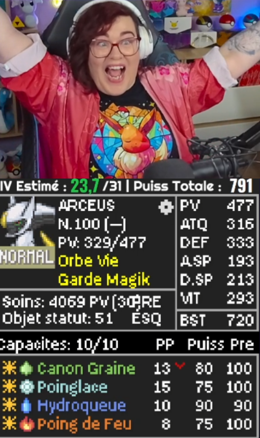 NauziraTv's tweet photo. Le Dieu Arceus à Win l'ULTIMATE😎😍
Trop Heureuse, trop contente d'avoir ma place dans l'univers des défis PKM,trop reconnaissante de votre présence et d'avoir vécu ça avec vous🥳
VOD 3.13.46😜
https://t.co/FcVpkxqEOb
#IronMonStandard #Pokemon #pokemonhgss #ironmonultimate #kaizo https://t.co/N2YwibnsRG