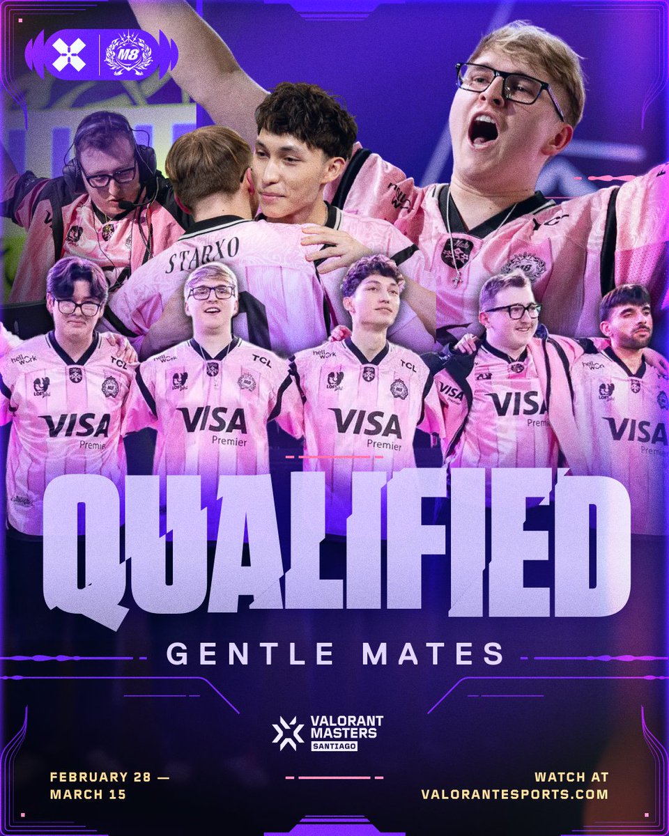 Ready to make their debut on the global #VCT stage.

<a href="/gentlemates/">Gentle Mates</a> punches their ticket to #VALORANTMasters Santiago!