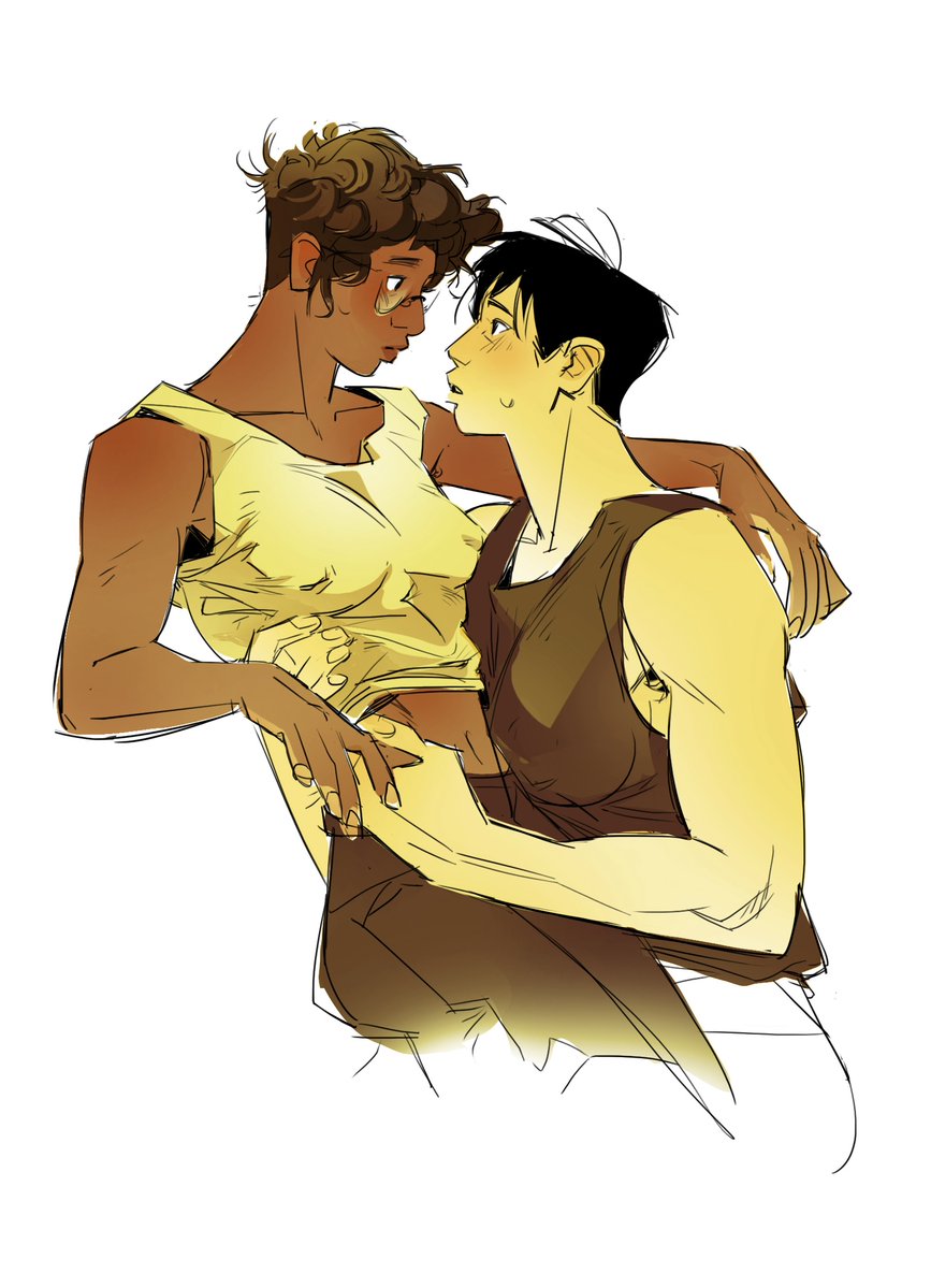 scribbled some butch yuri for valentine's ⑅ᵕ༚ᵕ˚☽