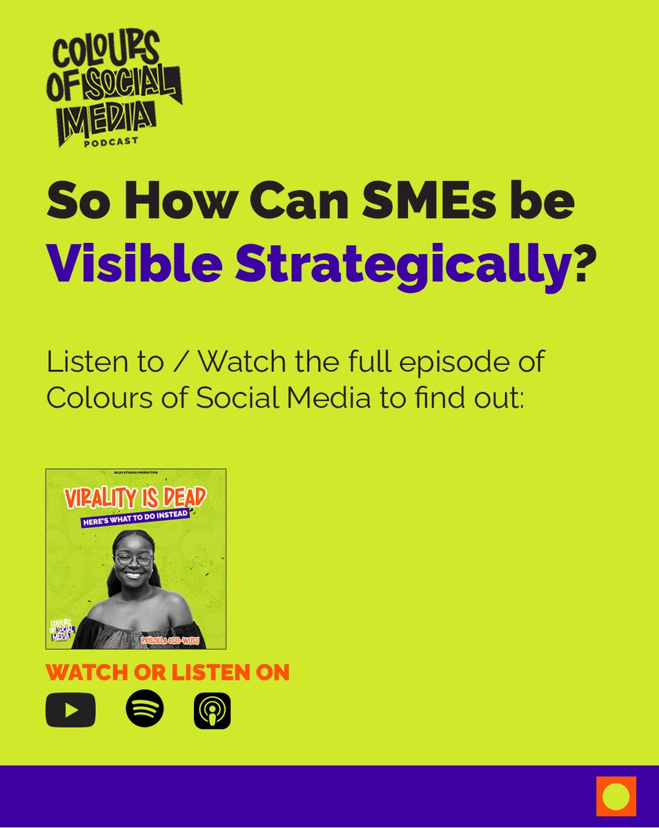 cosmpod's tweet photo. What is Strategic Visibility? Tag a small business owner

Watch the episode here: https://t.co/ULbnk6zzYJ

#cosmpod #digitalmarketing #socialmediamarketing https://t.co/K7zvEFmL3j