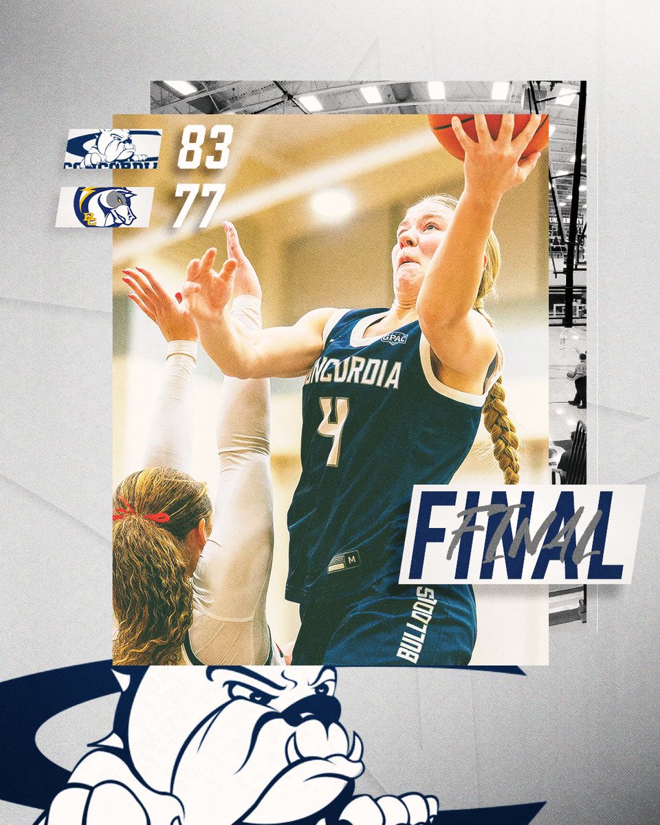 🏀 | FINAL: (11) <a href="/CUNEwbb/">Concordia-NE WBB</a> 83, Briar Cliff 77 (Sioux City, IA). 

Dawgs (21-5, 16-4 GPAC) hold on to defeat Chargers for 5th straight victory! #RTB! 

📊: naiastats.prestosports.com/sports/wbkb/20…