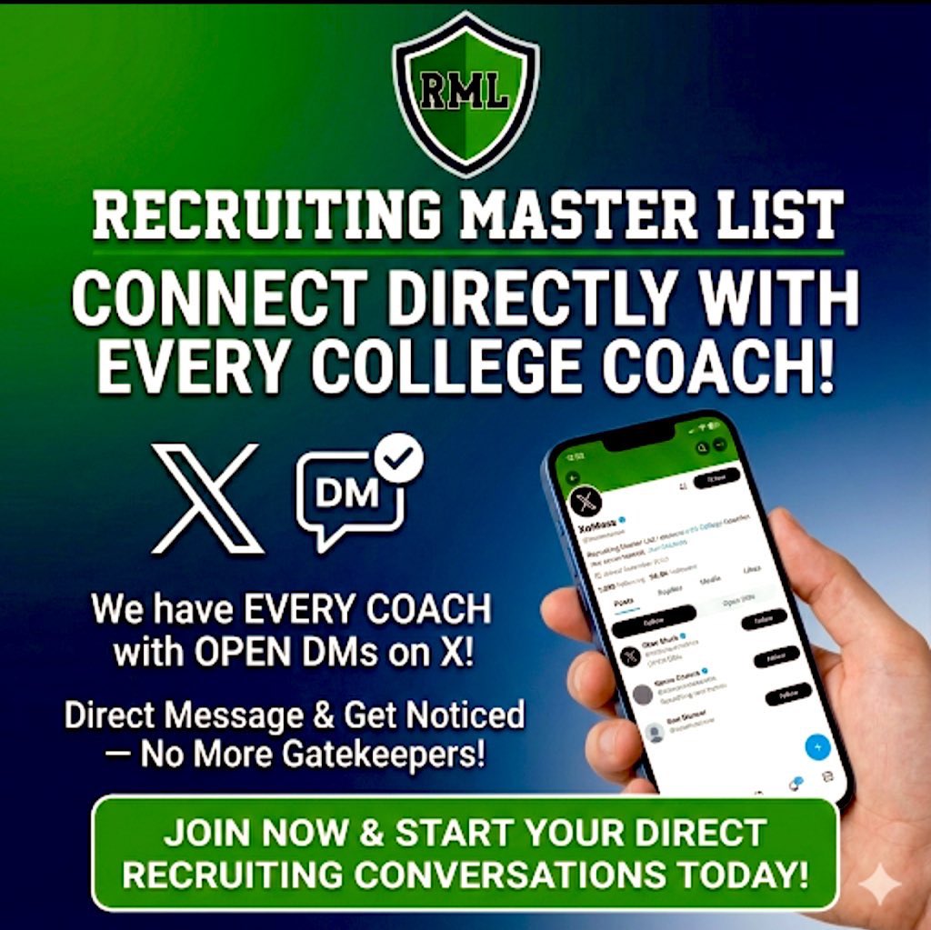 Recruiting_List's tweet photo. THANK YOU to all of our Subscribers‼️
🏀⚾️🥎⚽️🏈🏐 🏀⚾️🥎⚽️🏈🏐
It’s not too late to join & CONTACT COLLEGE COACHES with our College Coaches List:
🔗 https://t.co/Yx0Uir0GxS
#Affordable #CollegeRecruiting #PromoteYourself https://t.co/rWSAnSNiE9