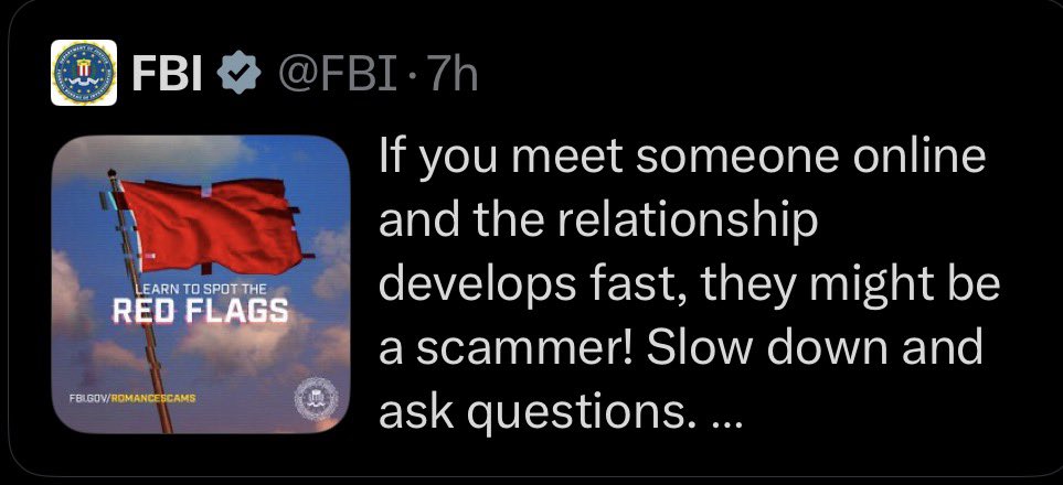 the FBI deleted this tweet

might’ve hit a little close to home for the director