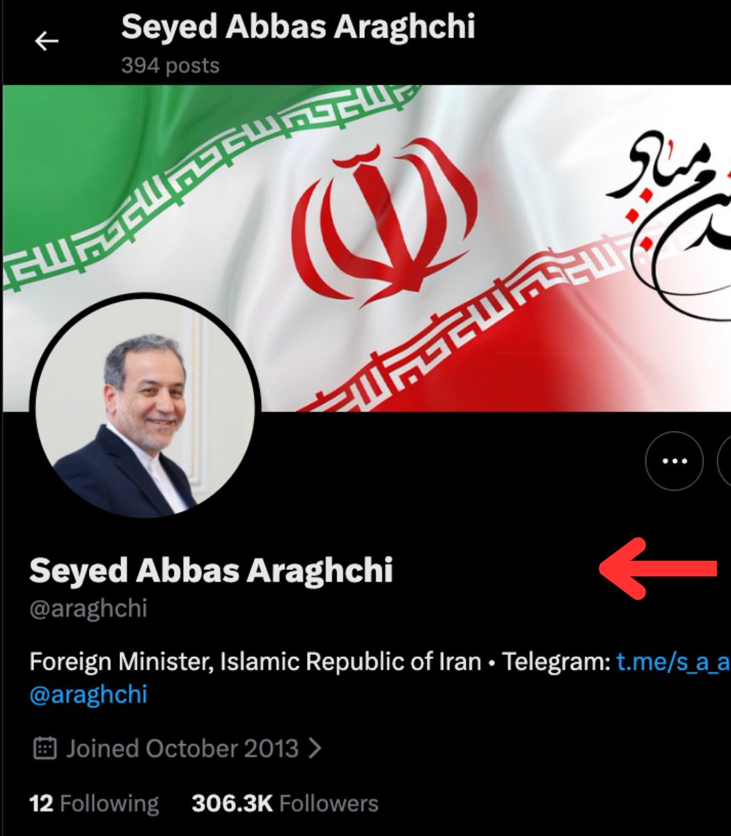.<a href="/elonmusk/">Elon Musk</a> Thank you for removing the blue check from murderous regime officials like foreign minister Abbas Araghchi. This small but powerful step sends a clear message: no global platform should amplify tyrants. It gives hope to millions of Iranians fighting for freedom.