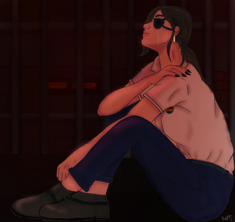 0oh_kay's tweet photo. #helenhighwater #nopixelfanart 

"Someone help me..." https://t.co/phn6ofhRno