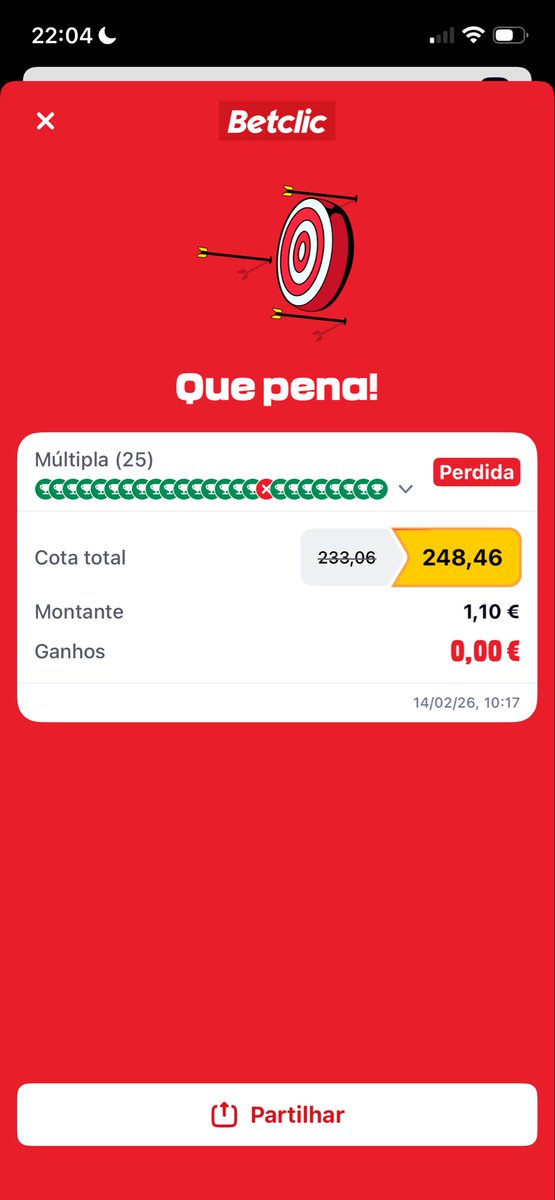 antunessfv's tweet photo. @BetclicPortugal ninguém merece isto :/
dá lá umas freebets 🫣 https://t.co/vJUZX2SIHT