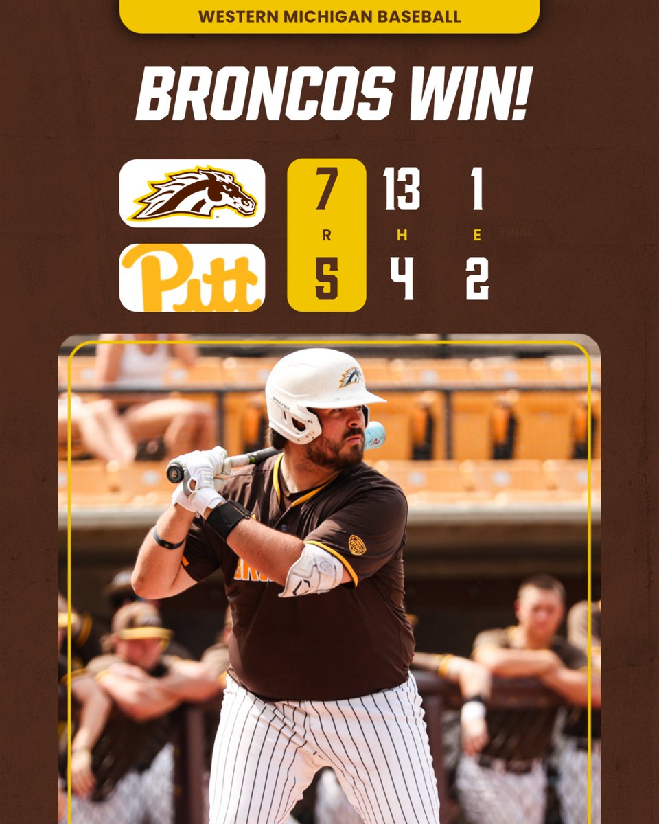 BRONCOS WIN!!! <a href="/joeywiz33/">Joey Wizceb</a> closes it out to seal a Fly the Flag victory for Western Michigan over Pittsburgh! 🏴‍☠️🏴‍☠️🏴‍☠️

#BroncosReign