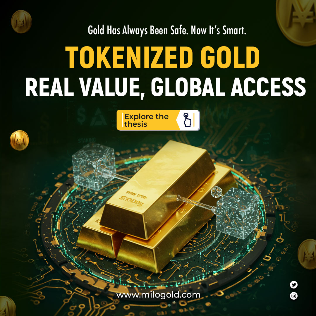 Gold has always protected wealth.
Now it moves at blockchain speed.

Tokenized Gold.
Real value. Global access.

Physical gold.
Digitally structured.
Accessible 24/7.

No borders.
No bank hours.
No synthetic exposure.

Verifiable structure.
On chain transparency.
Independent