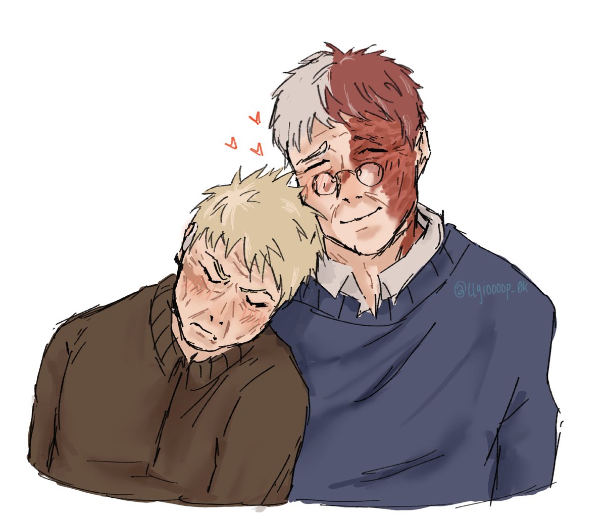 llyioooop_0k's tweet photo. another year without someone to spend valentine's day with but who cares, I have #tdbk and theyre way better thats why I drew them as grandpas https://t.co/5y9zTLw0DC