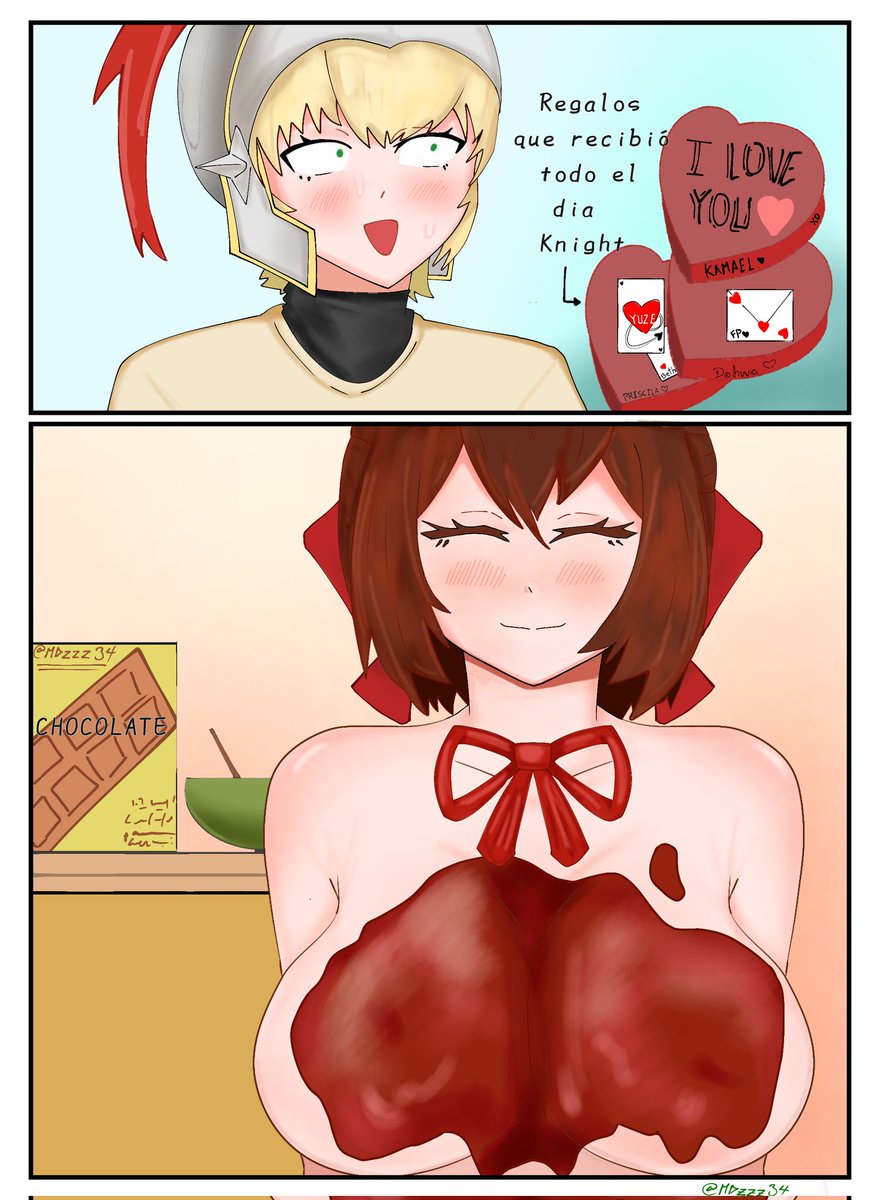 -San Valentin de Chocolate 🍫🌹♥️
#ValentinesDay #가디언테일즈 #ガーディアンテイルズ #画デテル #Loraine #guardiantales  #GuardianTales #knight #Lomen
Feliz 14 de Febrero para ustedes ☺️