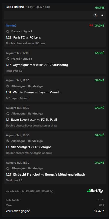 Max_2_cote's tweet photo. On valide notre 2/2 ✅✅✅

Je vous mets aussi les tickets du VIP et notre cote de 8 loupée de peu ! 🔥🔥🔥 https://t.co/W2ZEDjDxwH