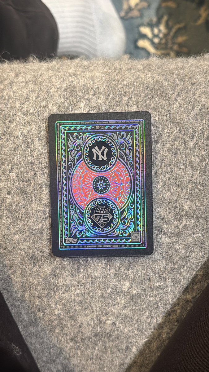 Hoy me salió esta carta de Babe Ruth, una demencial total. #topps #mlb