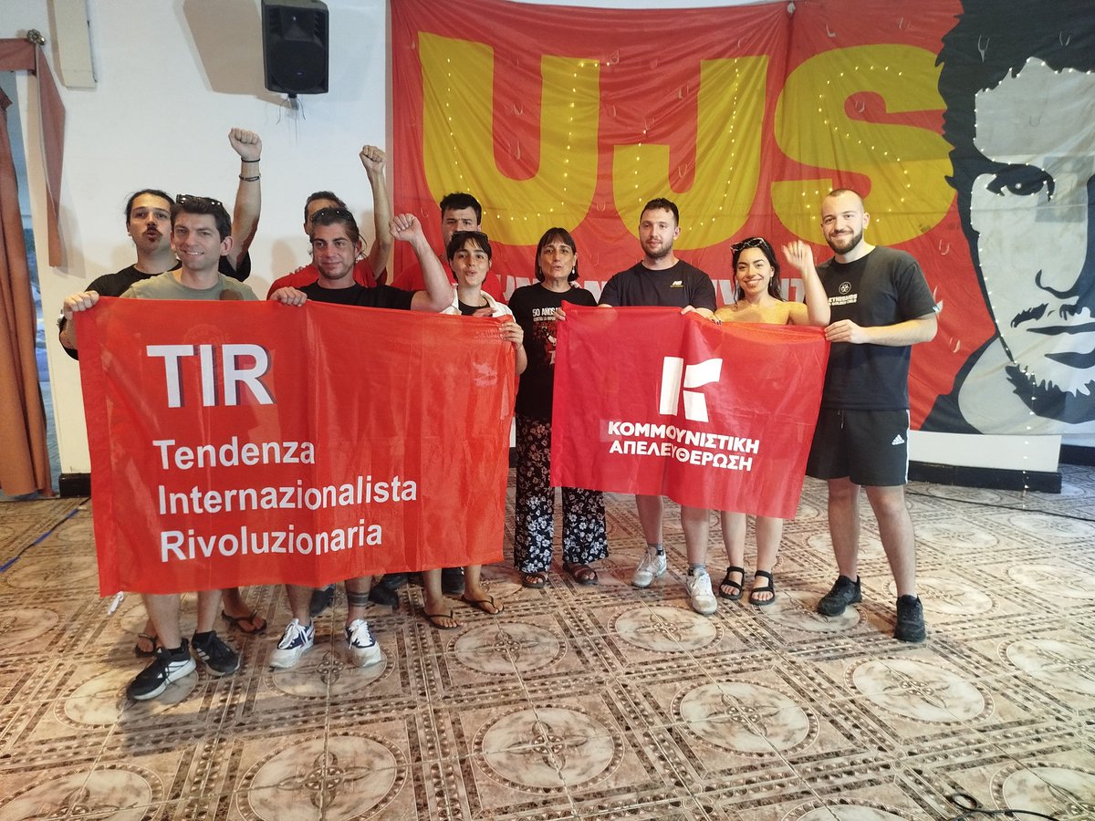 En el campamento de la UJS contamos con la participación de delegaciones de compañeros de Liberación Comunista de Grecia y la Tendencia Internacionalista Revolucionaria de Italia. La presencia de estas delegaciones es de una gran importancia política para la UJS y el Partido