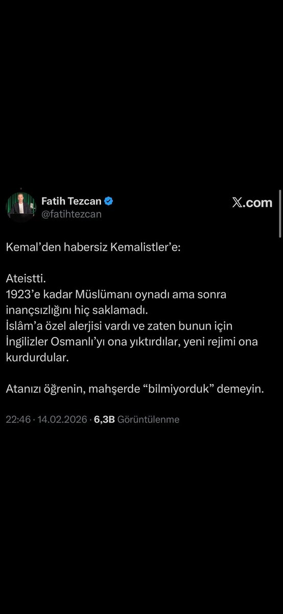 Eskiden dolaylı yoldan hakaret ederlerdi ama şimdi direkt hakaret ediyor ülkenin kurucusuna. Derhal tutuklanmasını istiyoruz.

#fatihtezcantutuklansın

<a href="/EmniyetGM/">Türk Polis Teşkilatı</a>