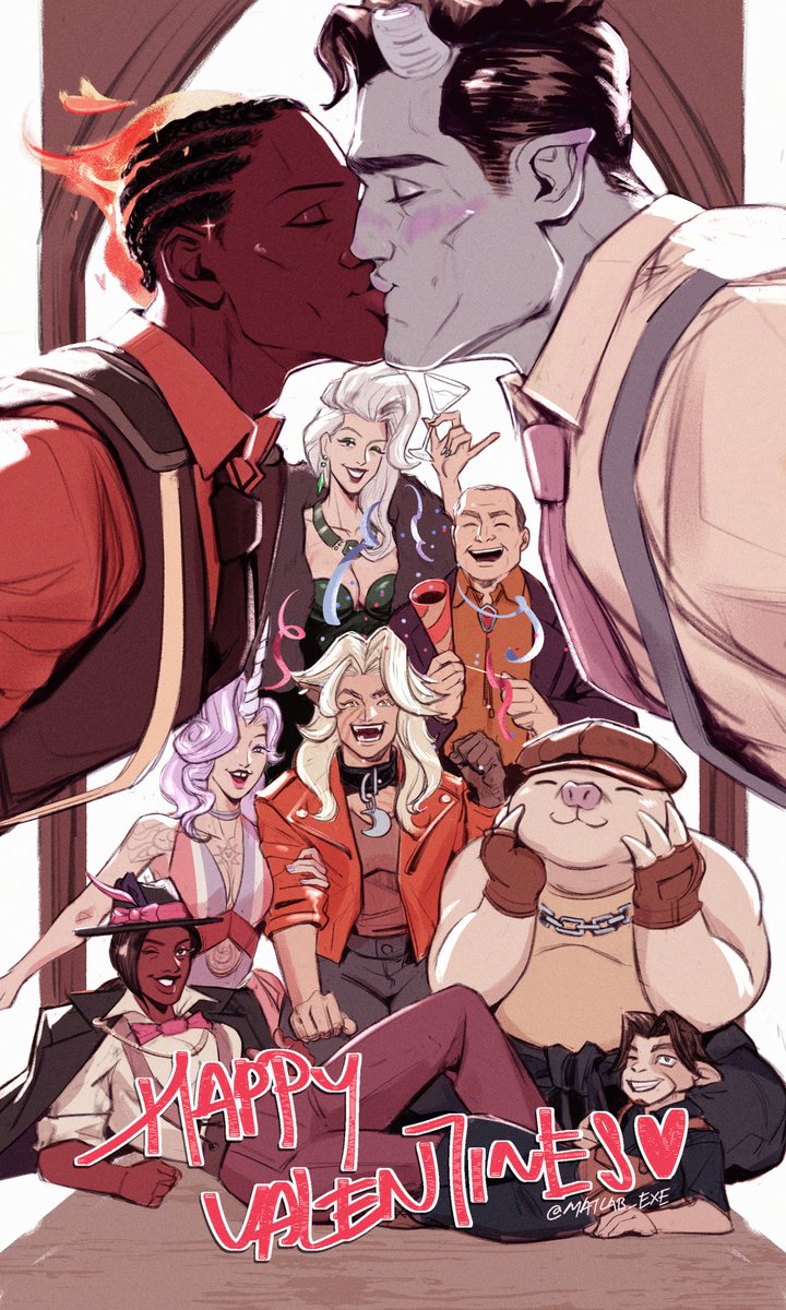 ハッピーバレンタイン❣️🔥📖 
#deadlock #deadlockfanart