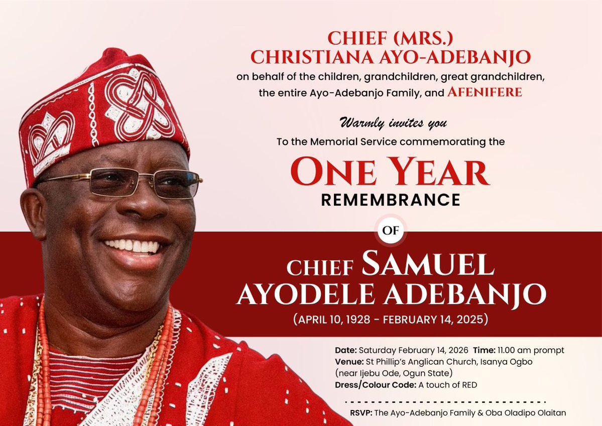 Remembering Ayo Adebanjo

One year ago, we lost a great pillar in the struggle for a new Nigeria, Pa Ayo Adebanjo. A life devoted to justice, equity, and truth, his unwavering commitment to a united and progressive Nigeria left an indelible mark on our nation.

I remain