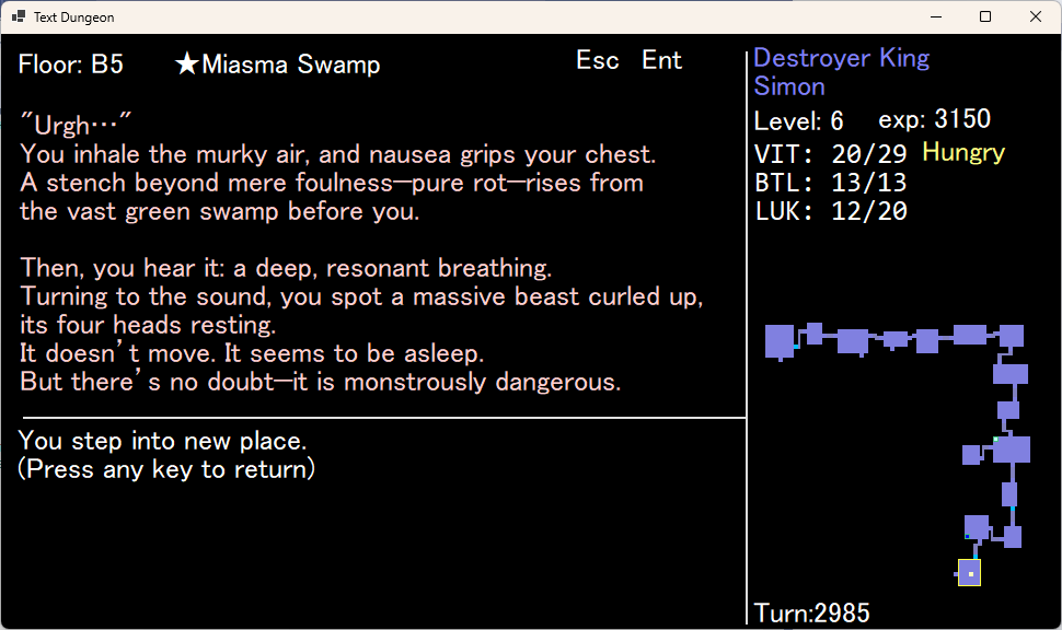 Text Dungeon in development | 開発中! tweet media