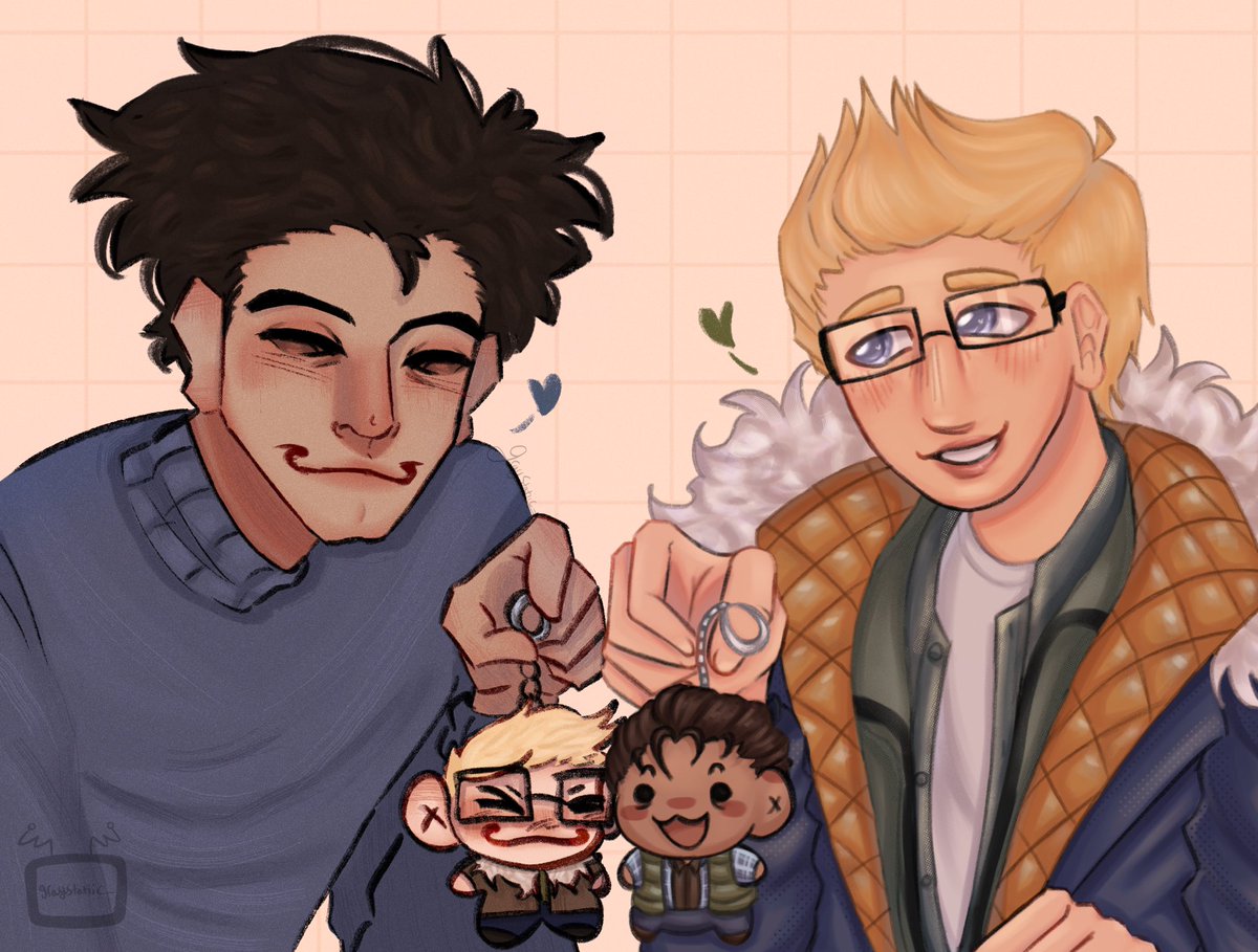 graystatiic_'s tweet photo. Happy Valentine’s Day! 
Here’s an art collab I did w my bf @septichu :3

[ #UntilDawn #untildawnfanart #climbingclass #joshwashington #chrishartley  #untildawnjosh #untildawnchris ] https://t.co/oUSDp629as