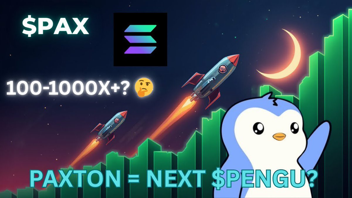 🐧 $PAX is about to explode! 👀🚀

Sitting at a tiny $200k MC, this main Pudgy Mascot is running the exact narrative as the $500M Pudgy Penguins.

youtu.be/BLx5tWPAK94?si…

The math? A potential 2500x upside. 📈💎
🔥 Team in heavy buybacks
🔥 5%+ supply locked
🔥 Big KOLs are