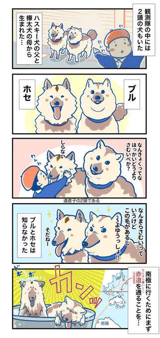 南極へ行った2頭の有名なイヌの話を再掲します。
その名は…ブルと、ホセ! 