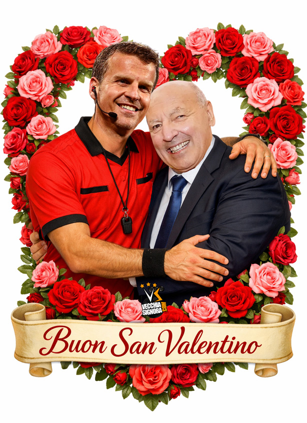 Oggi è la festa degli Innamorati, non dimentichiamolo 💘#InterJuve #LaPenna #IntJuv #Marotta #MarottaLeague