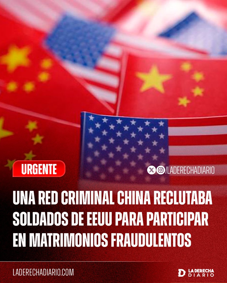 🇺🇸🇨🇳 | DESMANTELAN UNA RED CHINA INFILTRADA EN EEUU: El FBI reveló que una mafia china enviaba mujeres para engañar a soldados estadounidenses y lograr que se casen, permitiendo que espías chinos consigan visa, privilegios y acceso a secretos militares.