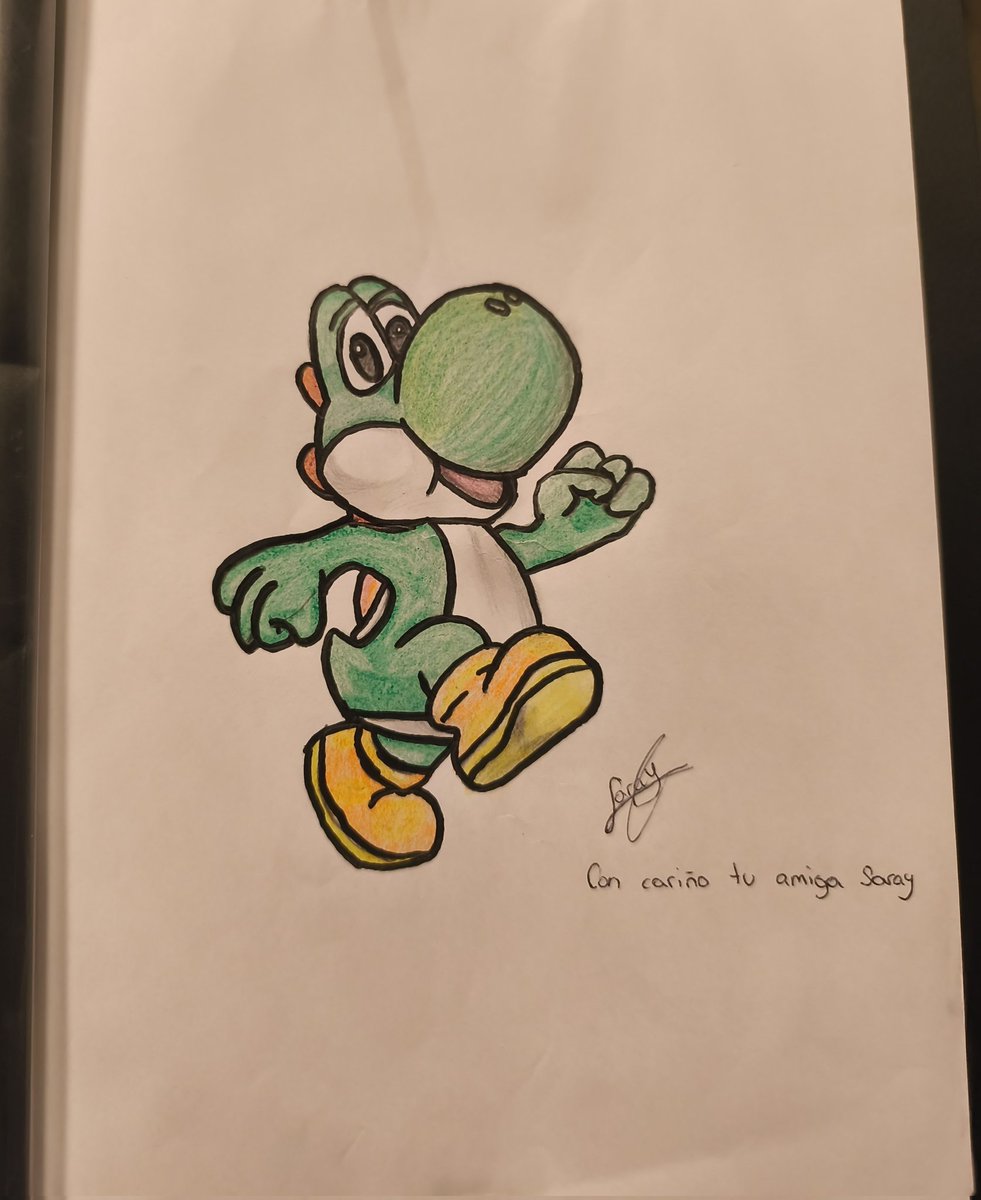 10christiaaan__'s tweet photo. AAAAAAAWWW, Yoshiiiii, qué preciosidad de dibujo me ha regalado mi amiga hoy!!!!!! 🦖❤️
Qué pedazo de artista es!!!! 🙌🏼😍

🥹🥹🥹🦖💕😍😍😍 https://t.co/hHa2l5wJNg