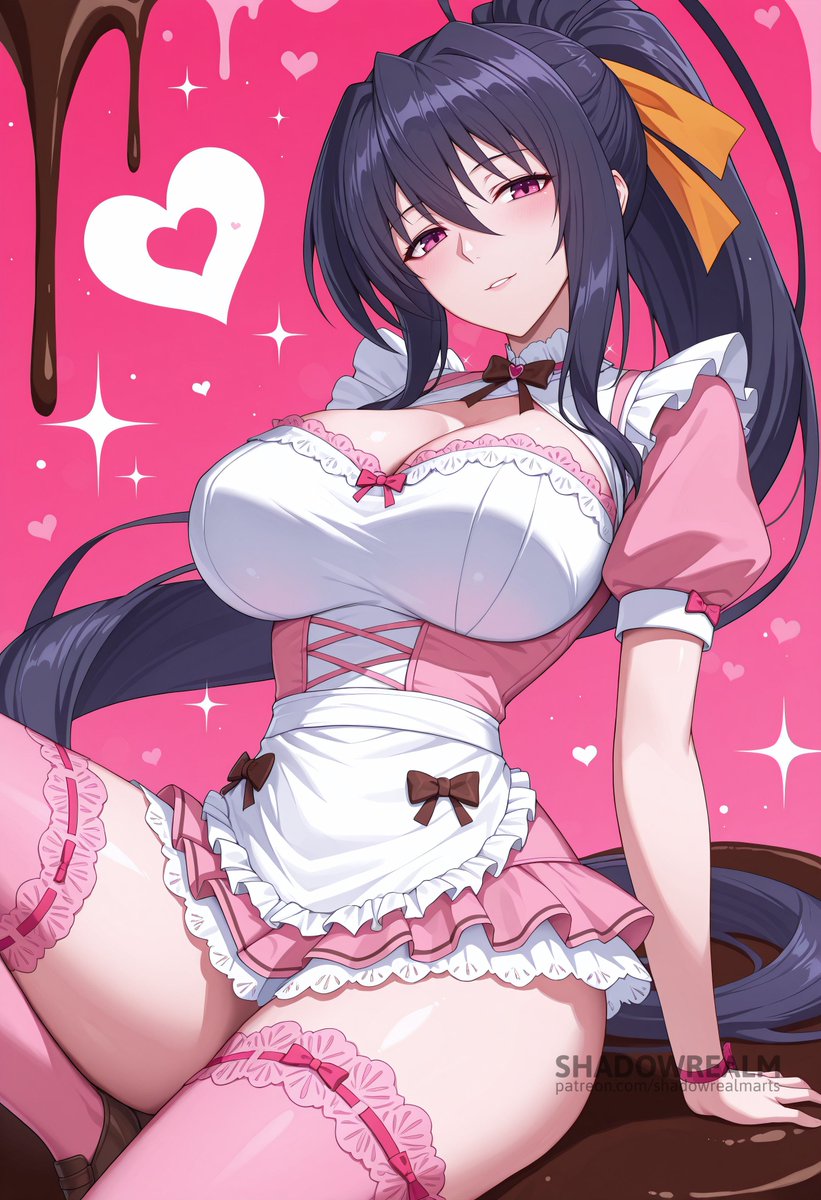 Akeno Valentine 🩷
#HighSchoolDxD 
SFWイラスト